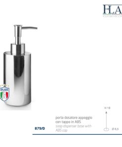 Porta Dosatore da appoggio-tappo ABS- Accessorio bagno Flab Linea Nest