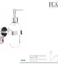 Porta Dosatore a muro Accessorio bagno Flab-Linea Nest