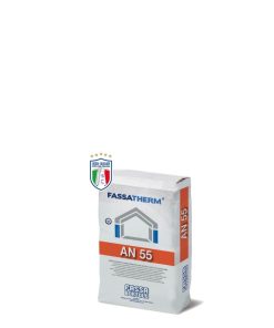 Collante edile base cementizia AN 55 grigio 25 kg-Sistema Cappotto Fassatherm